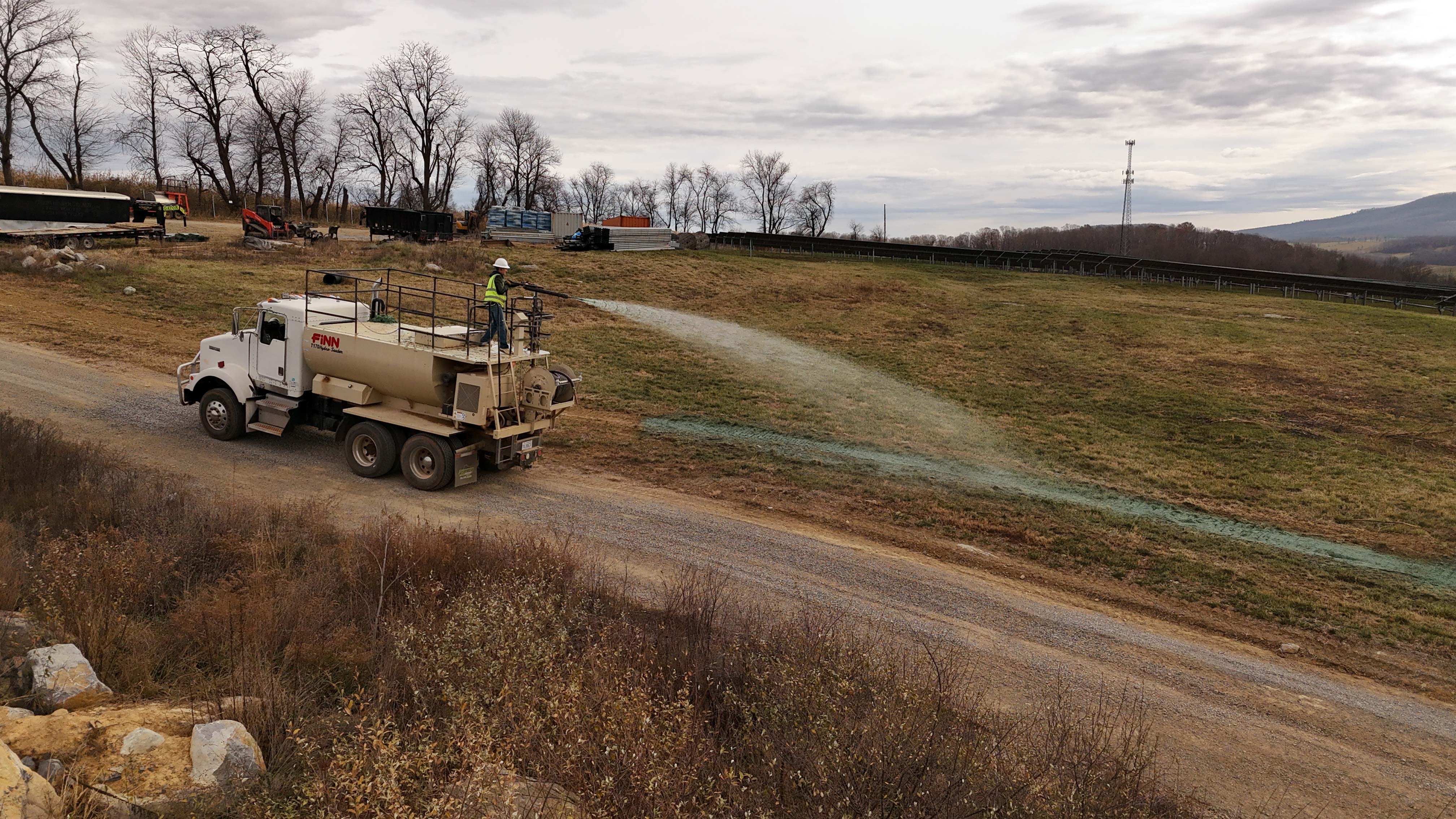 Highway corridor grading and erosion control project