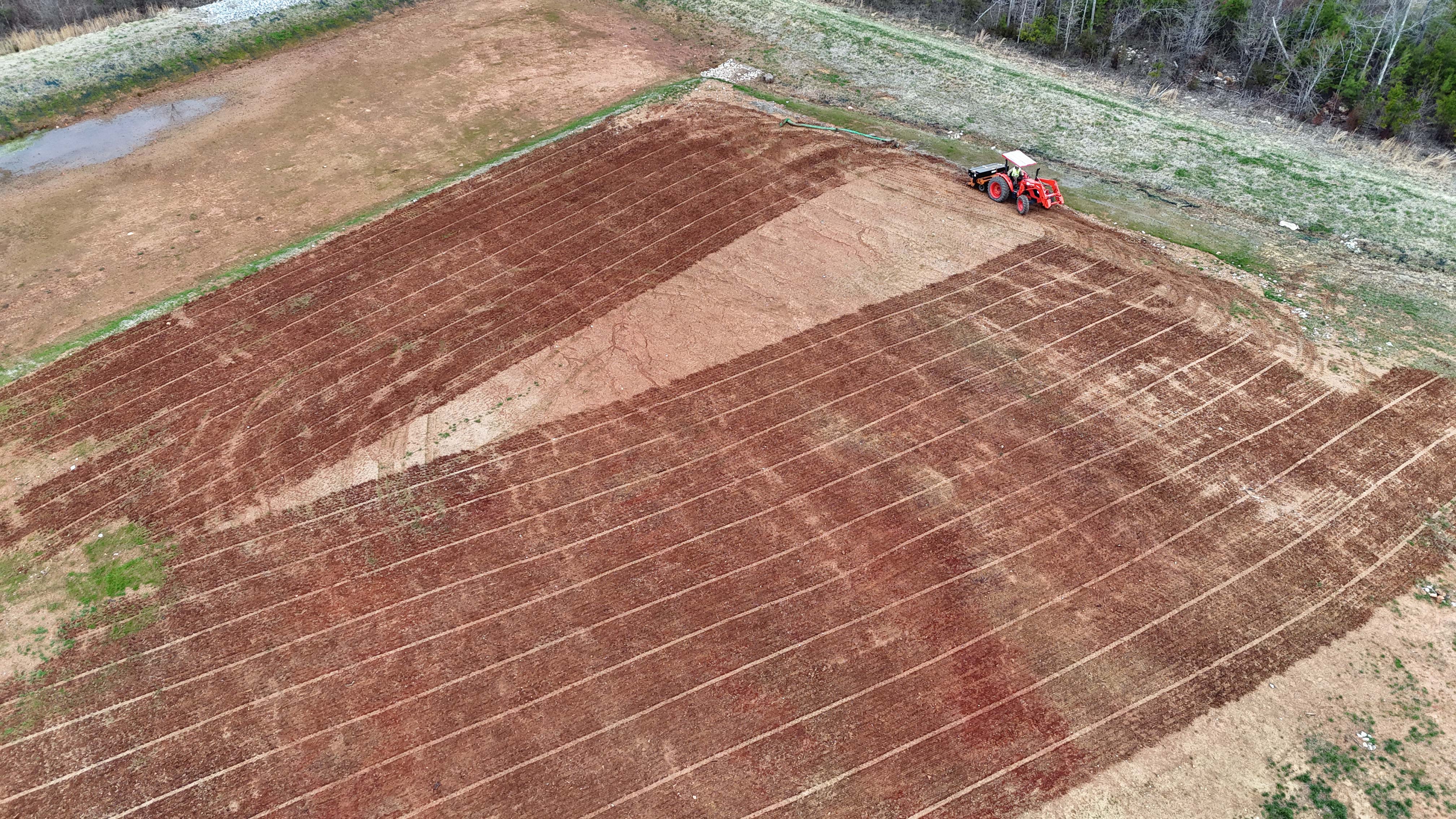 Energy sector erosion control and land grading